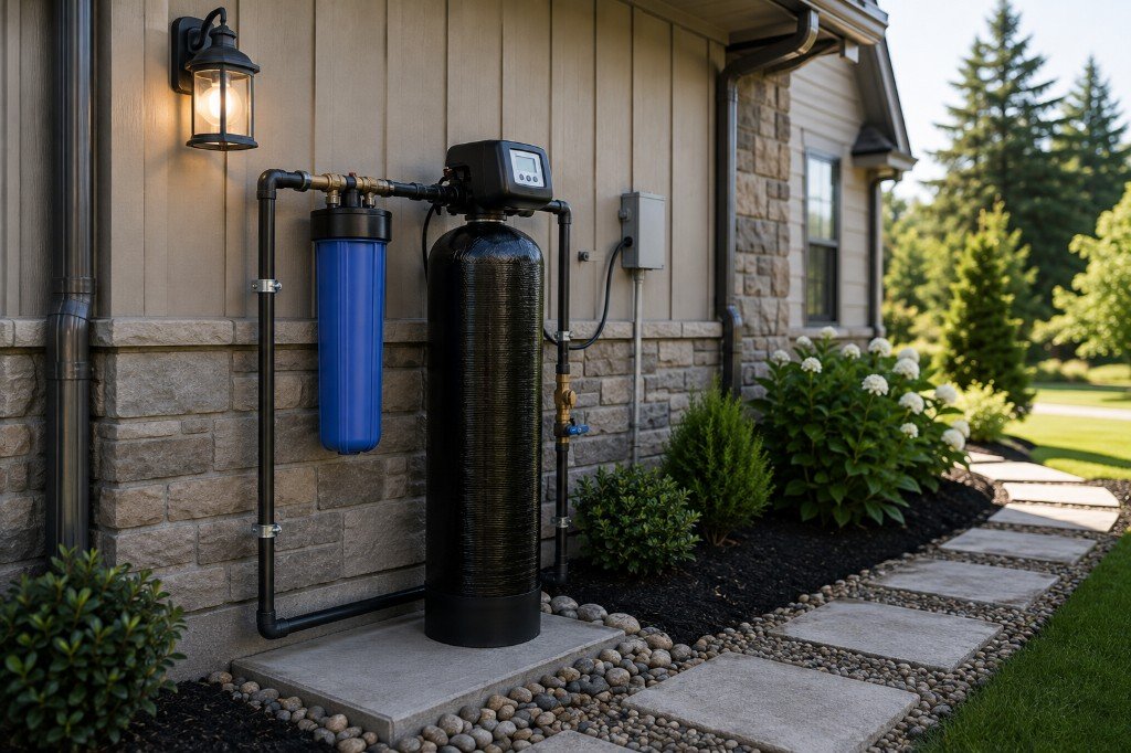 Carbon filtration system installed for better-tasting household water