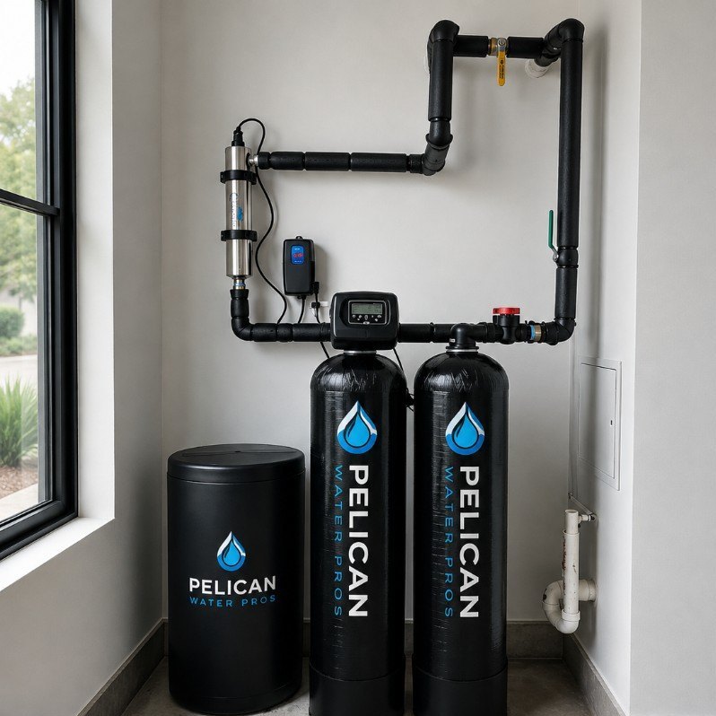 Whole-home water filtration installation